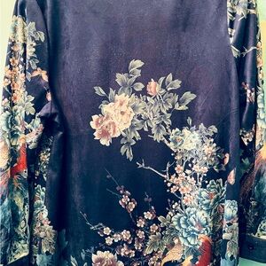 Super soft blue velvet top. Brand is Soft Surroundings. Size is large. Like new